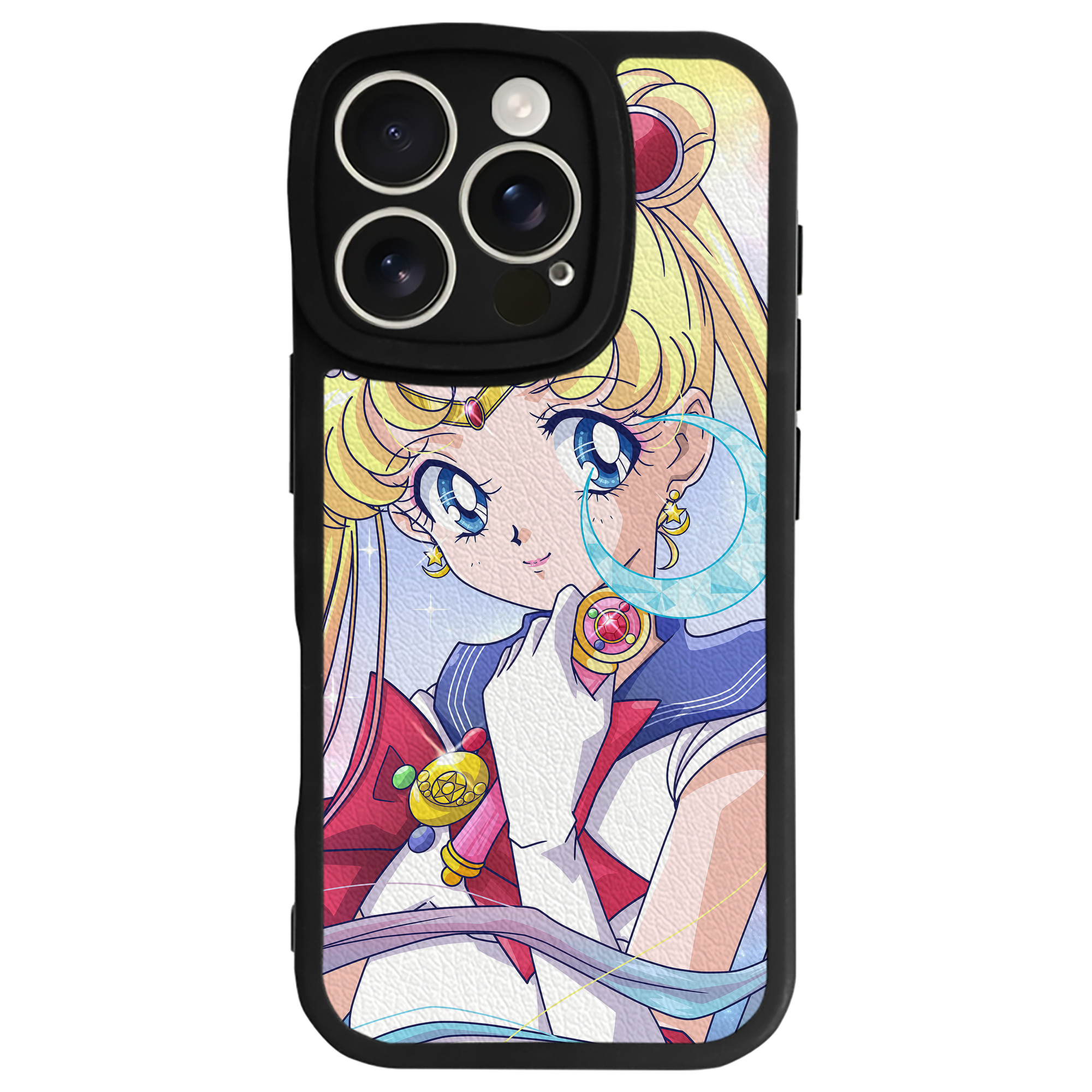 （画像用） 美少女戦士セーラームーン Sailor Moon 【iPhone 16シリーズ対応】シリコンスマホケース（レザー調） 材質：シリコン